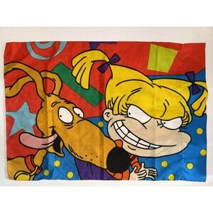 NICKELODEON RUGRATS STANDARD PILLOWCASE TOMMY CHUCKIE ANGELICA